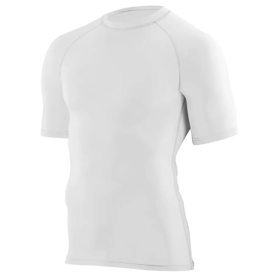 Augusta Youth Hyperform Compression Short Sleeve Tee in White
