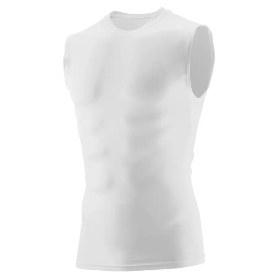 Augusta Youth Hyperform Compression Sleeveless Tee in White