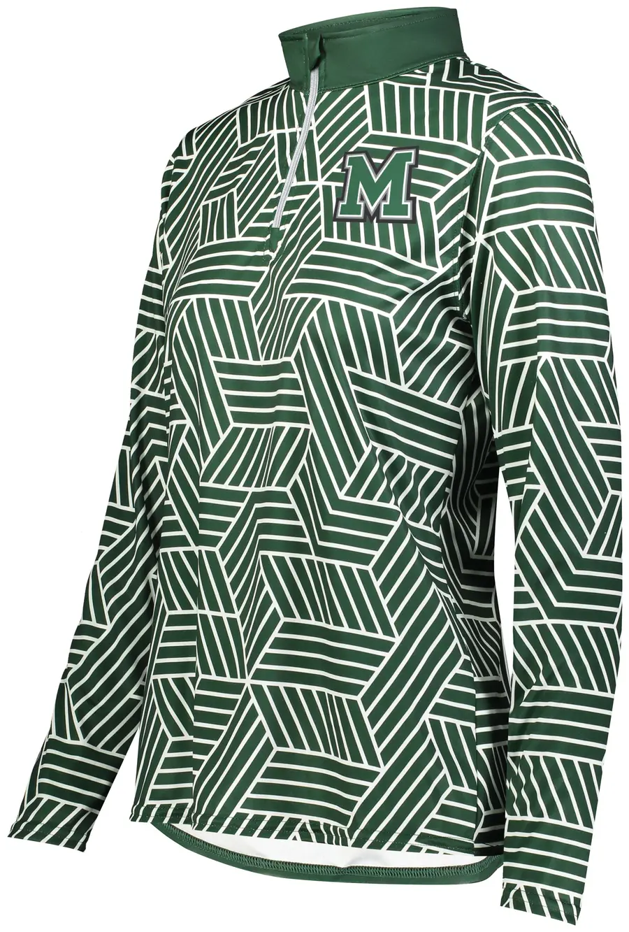 Holloway Ladies FreeStyle Sublimated 1/4 Zip Pullover in Design 99 Color