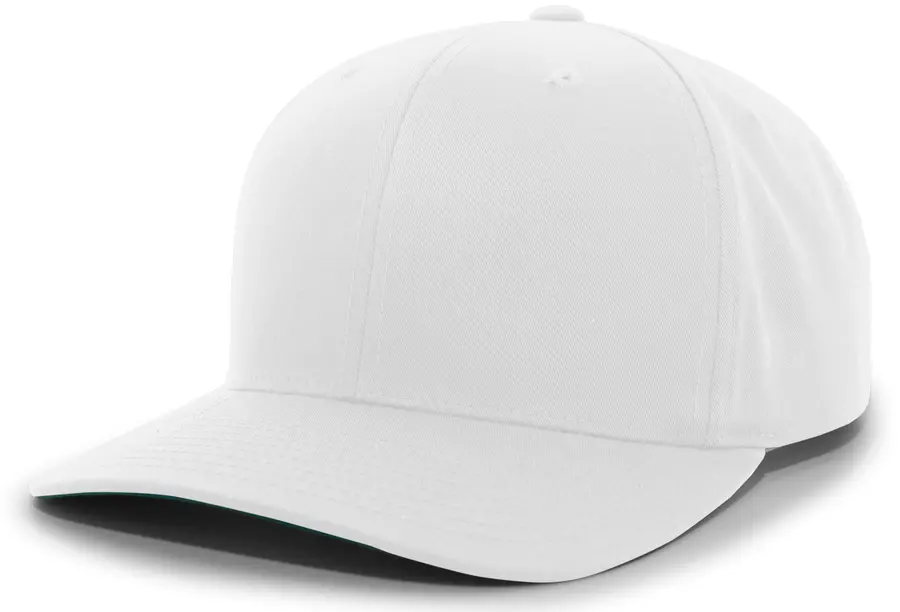 Pacific Headwear Cotton-Poly Hook-And-Loop Adjustable Cap in White