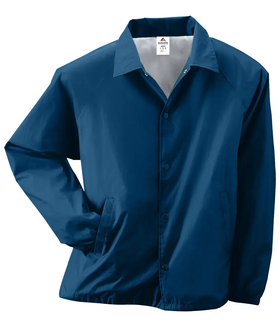 Augusta Youth Nylon Coach's Jacket in Navy