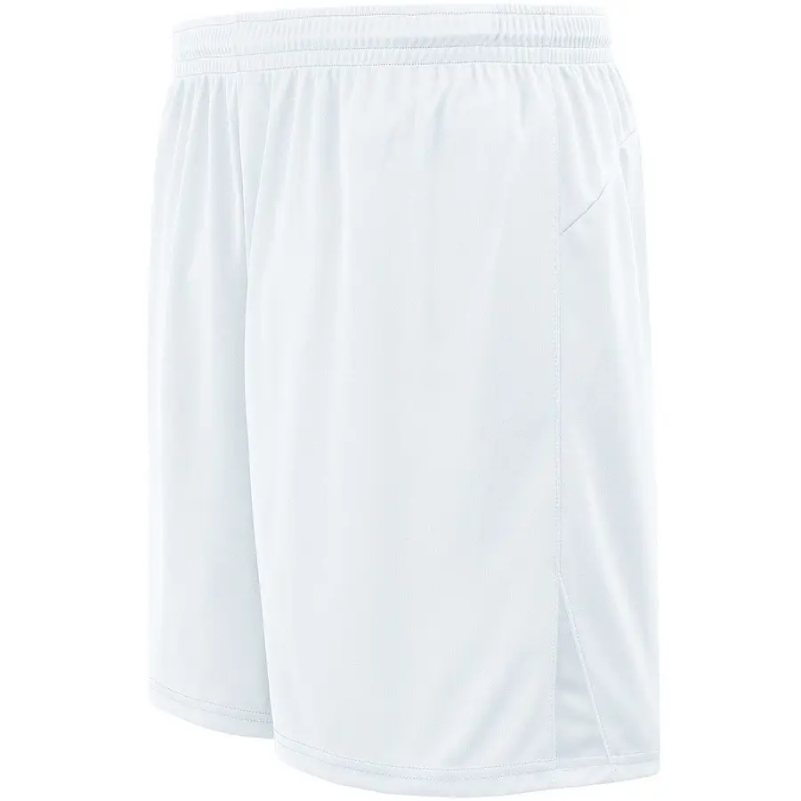 High Five Hawk Soccer Shorts in White/White