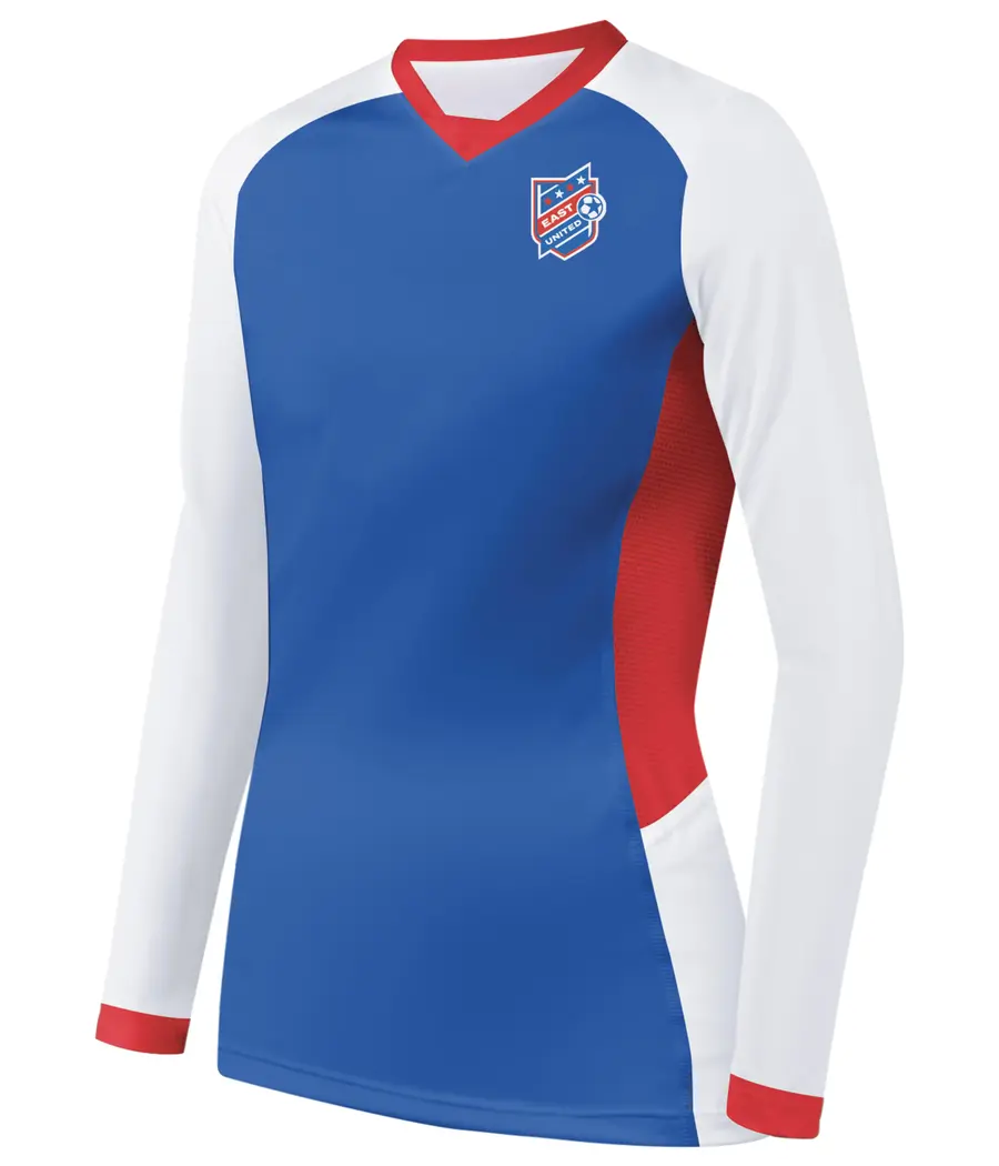 High Five Ladies FreeStyle Sublimated Elite Long Sleeve Soccer Jersey in Design 01 Color