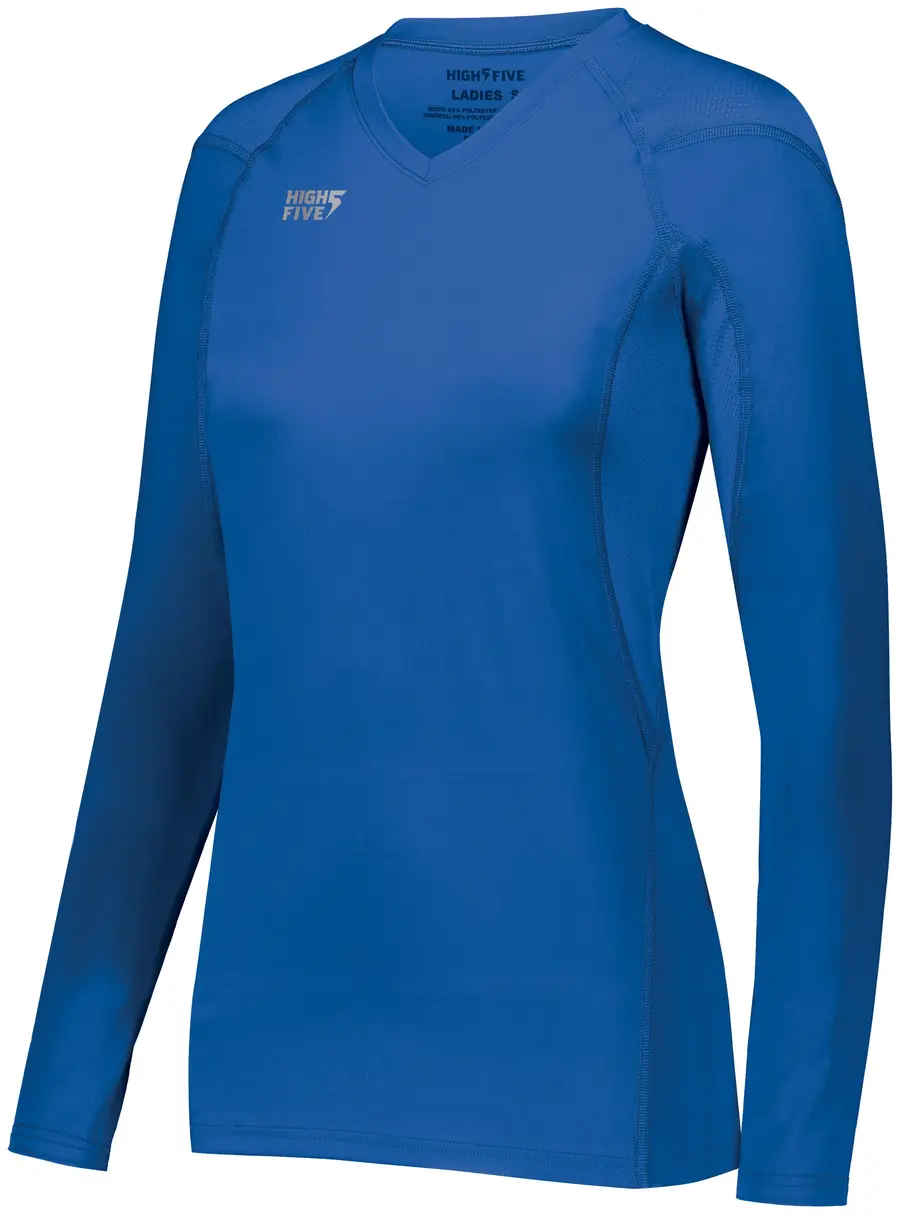 High Five Ladies TruHit Long Sleeve Jersey in Royal