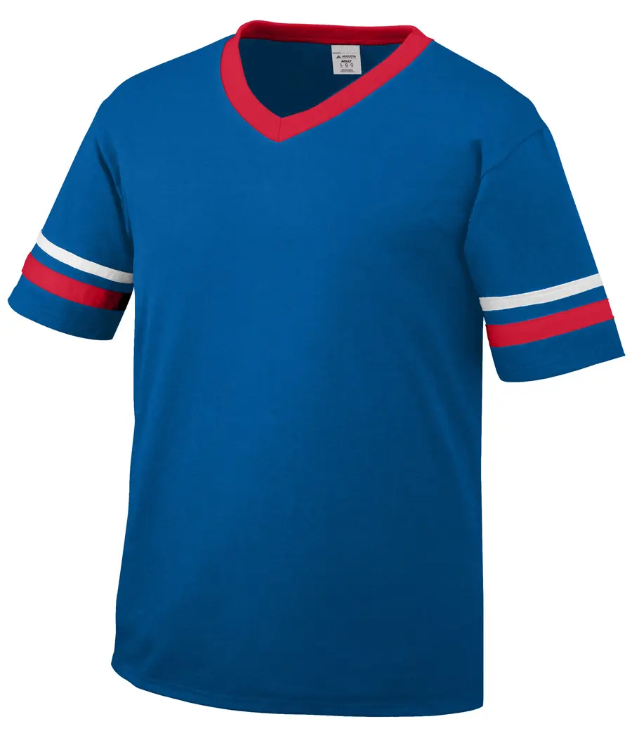 Augusta Sleeve Stripe Jersey in Royal/Red/White