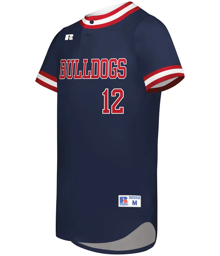 Russell FreeStyle Sublimated Two-Button Performance Mesh Baseball Jersey in Sub Deco Size Run