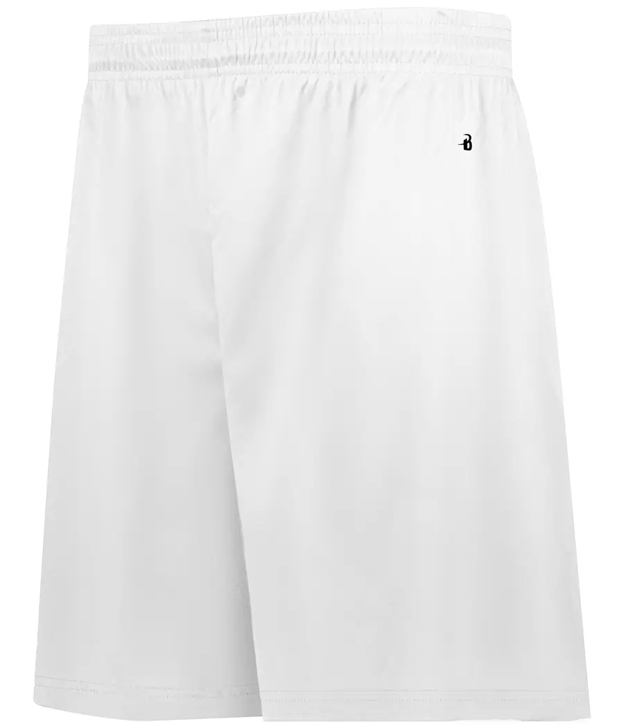 Badger Sport Youth B-Core Shorts in White