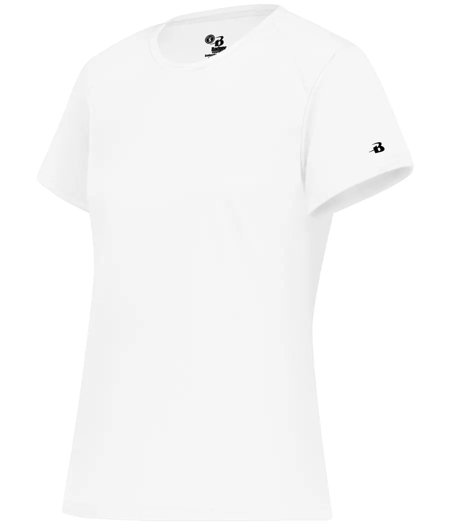 Badger Sport Ladies B-Core TEE in White