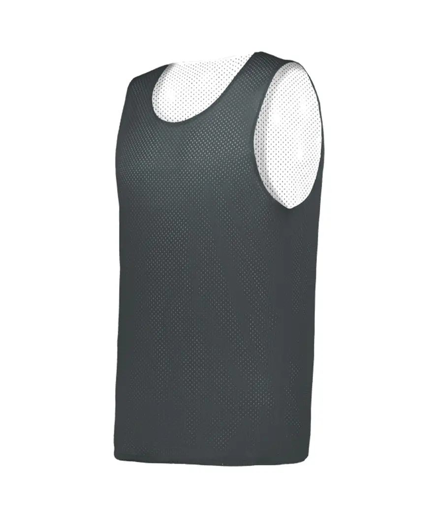 C2 Sport Youth C2 Mesh Reversible Basketball Jersey in Graphite/White