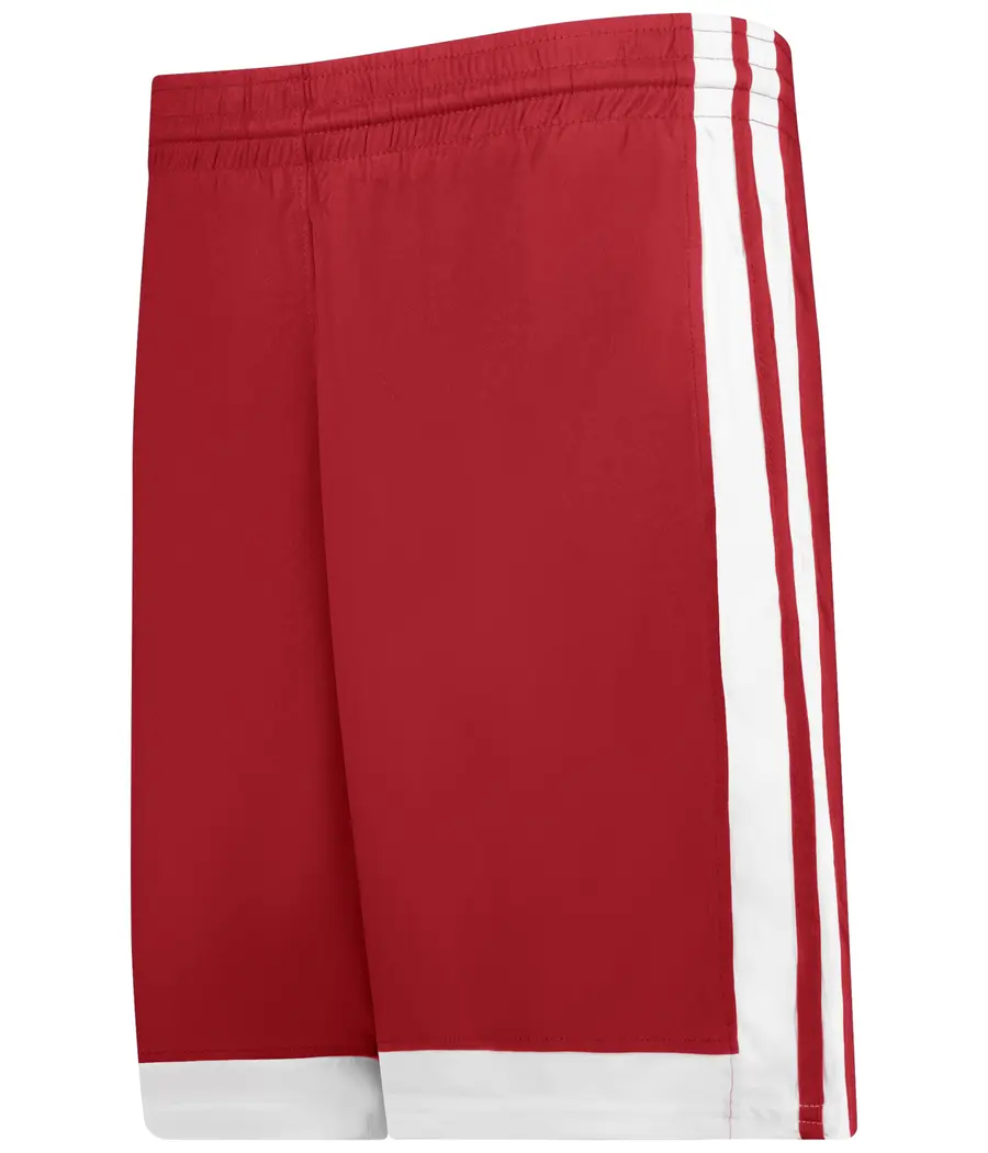 Alleson Athletic Youth Single-PLY Basketball Shorts in Red/White