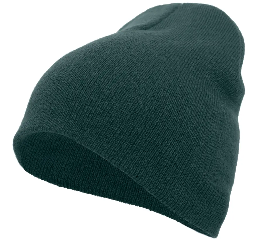 Pacific Headwear Basic Knit Beanie in Dark Green