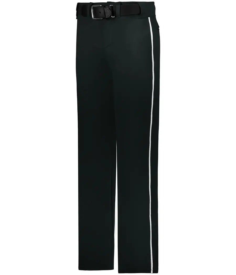 Alleson Athletic Youth Baseball Pant With Braid in Black/White