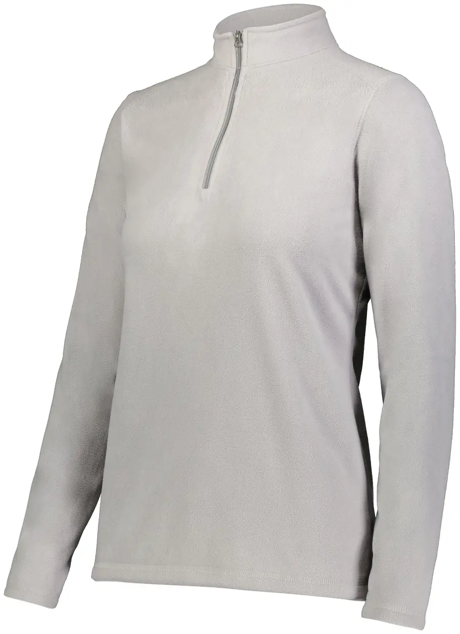 Augusta Ladies Micro-Lite Fleece 1/4 Zip Pullover in Athletic Grey
