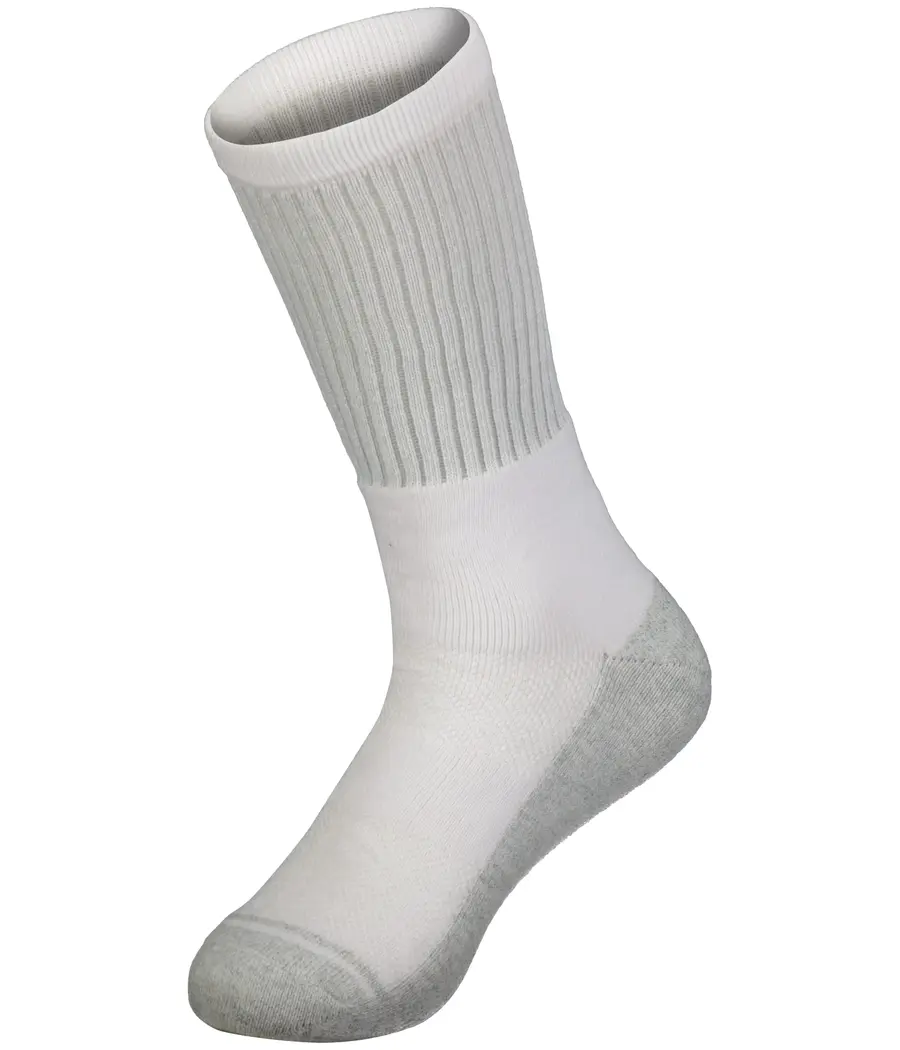 Augusta Tonal Crew Sock in White