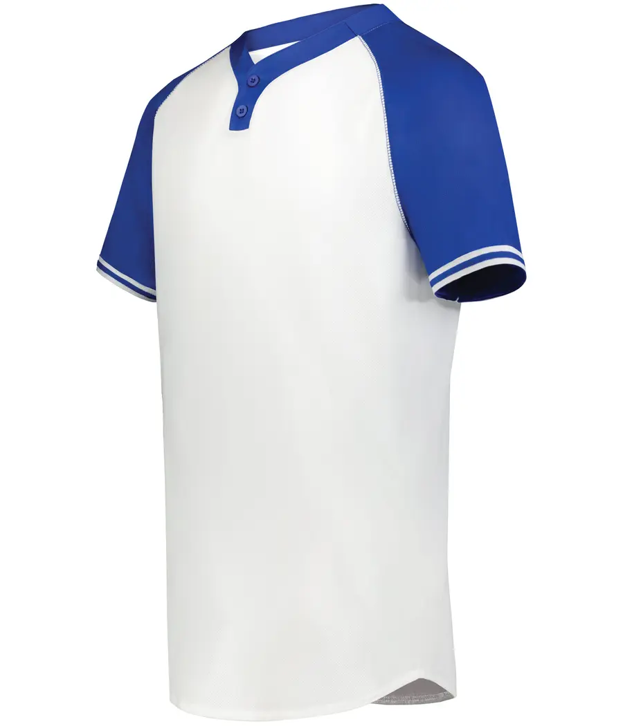 Augusta Cutter+ Henley Jersey in White/Royal