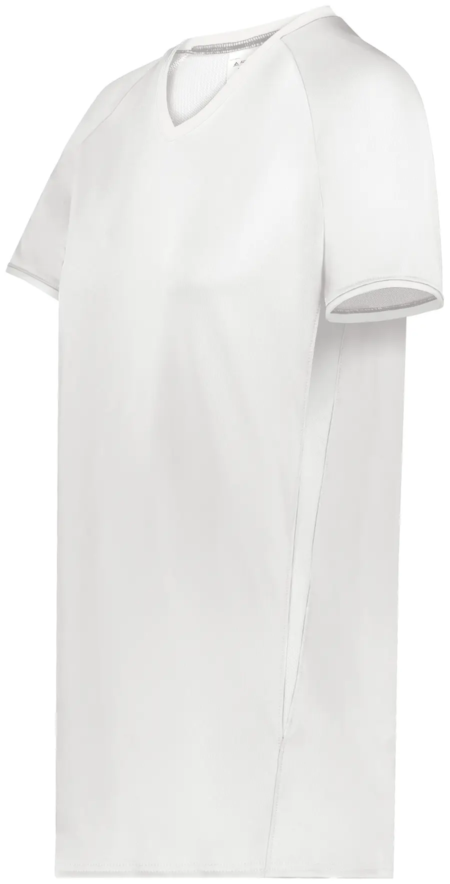 Augusta Girls Cutter+ V-Neck Jersey in White