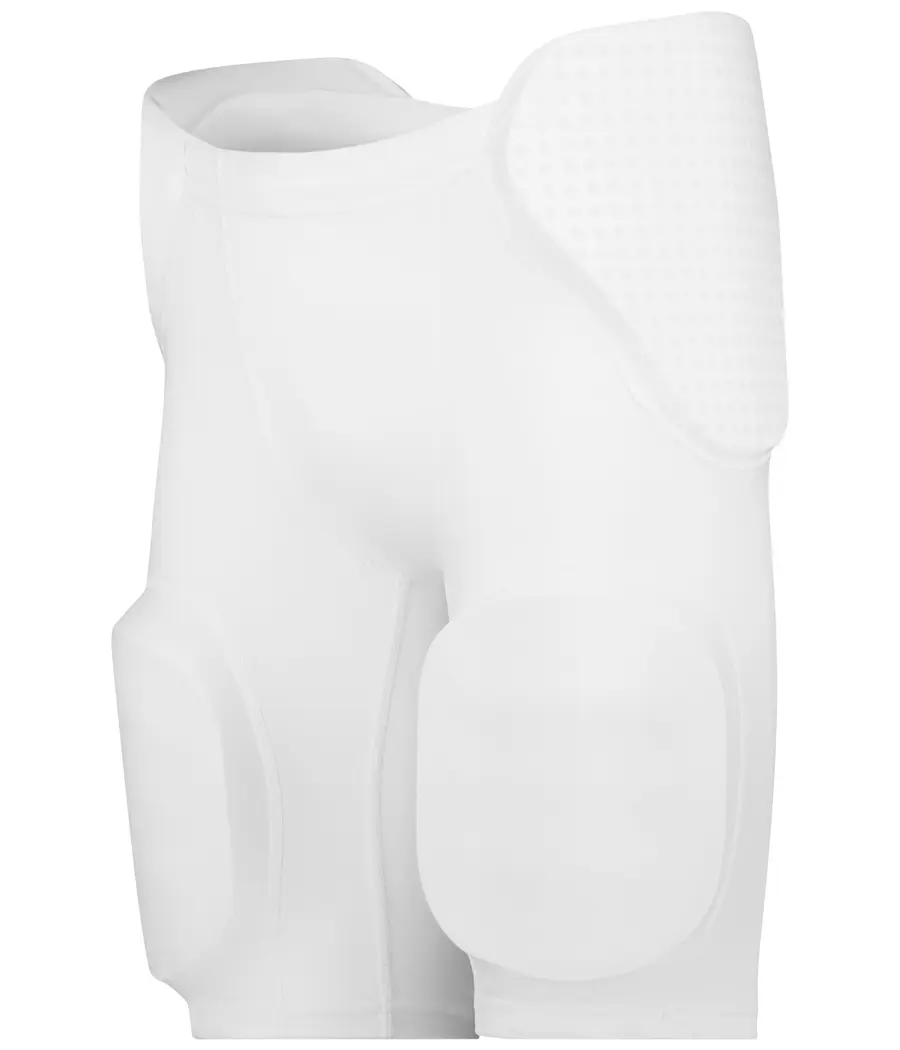 Alleson Athletic Youth Integrated 5 PAD Football Girdle in White