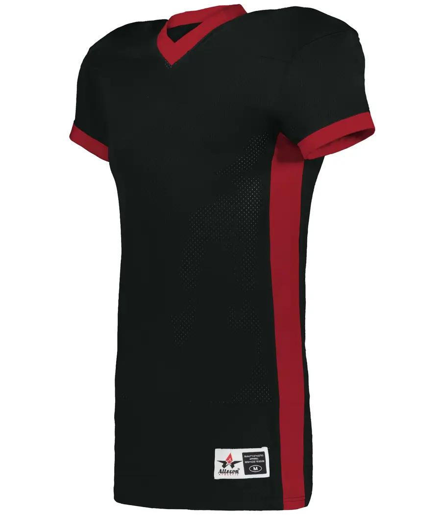 Alleson Athletic Elusive Football Jersey in Black/Red