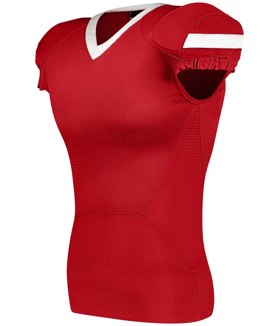 Alleson Athletic Pro Flex Cut Football Jersey in Red/White