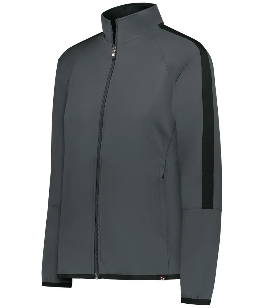 Badger Sport Blitz Outer Core Women's Jacke in Graphite/Black