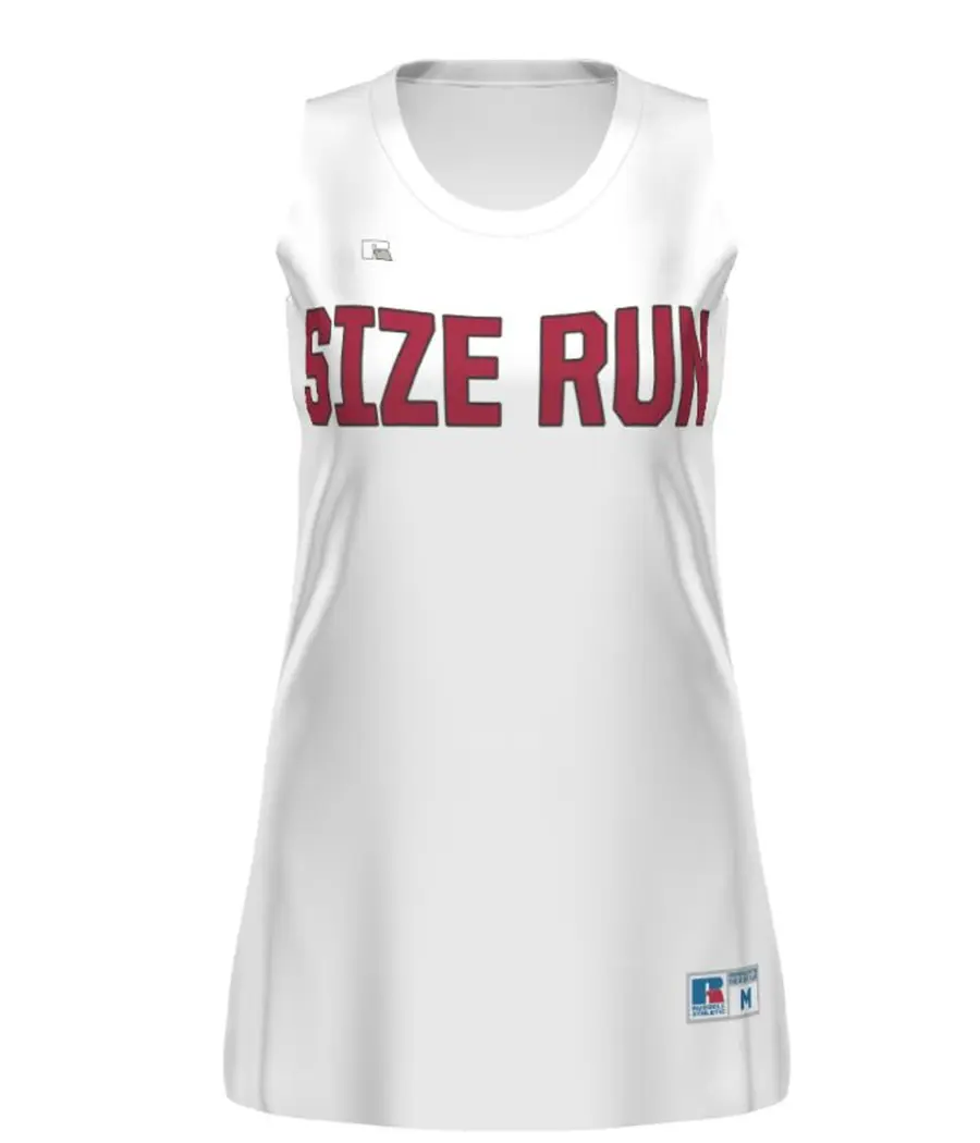 Russell Ladies FreeStyle Sublimated Sleeveless Softball Jersey in White