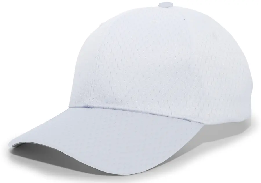 Pacific Headwear Coolport Mesh Hook-And-Loop Adjustable Cap in White