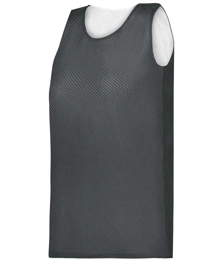 Badger Sport Ladies Mesh Reversible Basketball Jersey in Graphite/White