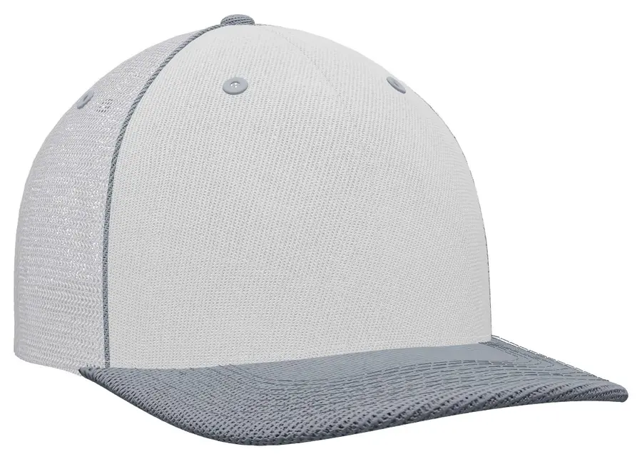 Pacific Headwear Custom Series Mesh Trucker Cap in White