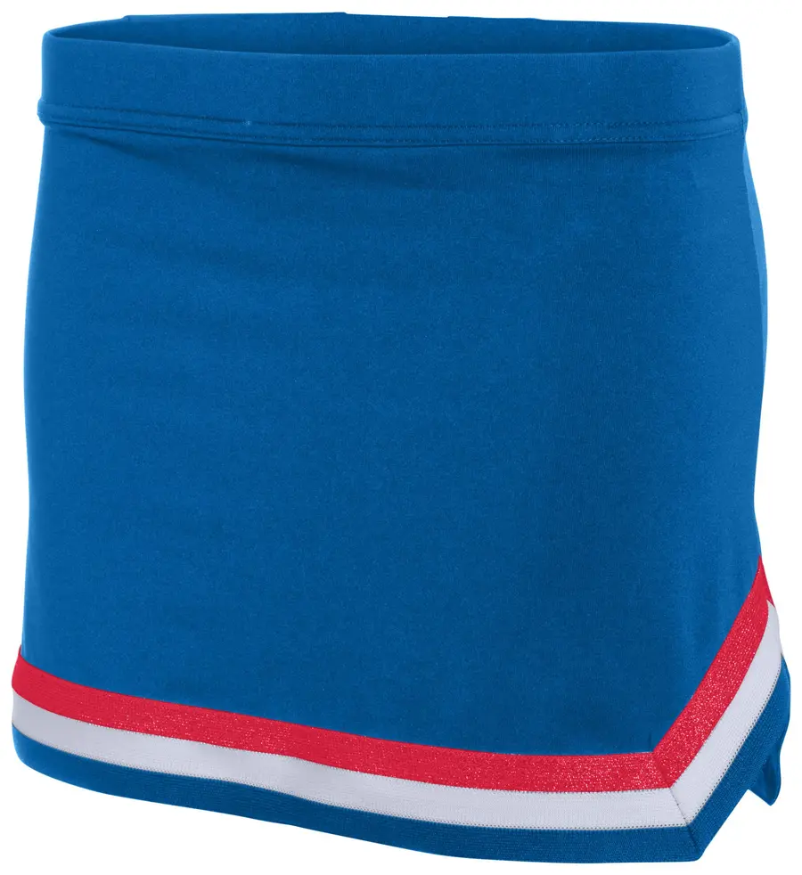 Augusta Girls Pike Skirt in Royal/Red/White