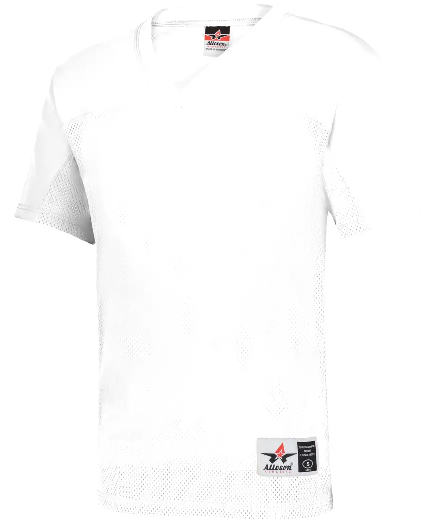 Alleson Athletic Youth Rusher Flag Football Jersey in White