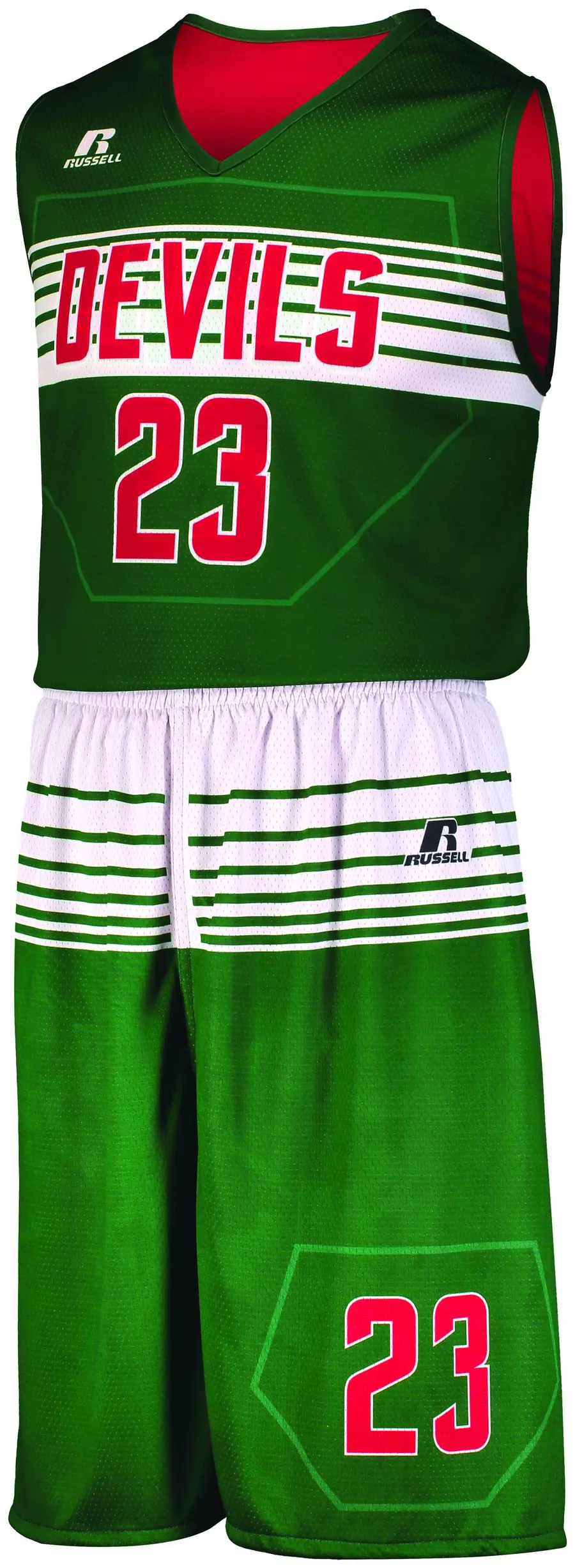 Russell Freestyle Sublimated Dynaspeed Reversible Basketball Shorts in D02 Rcc