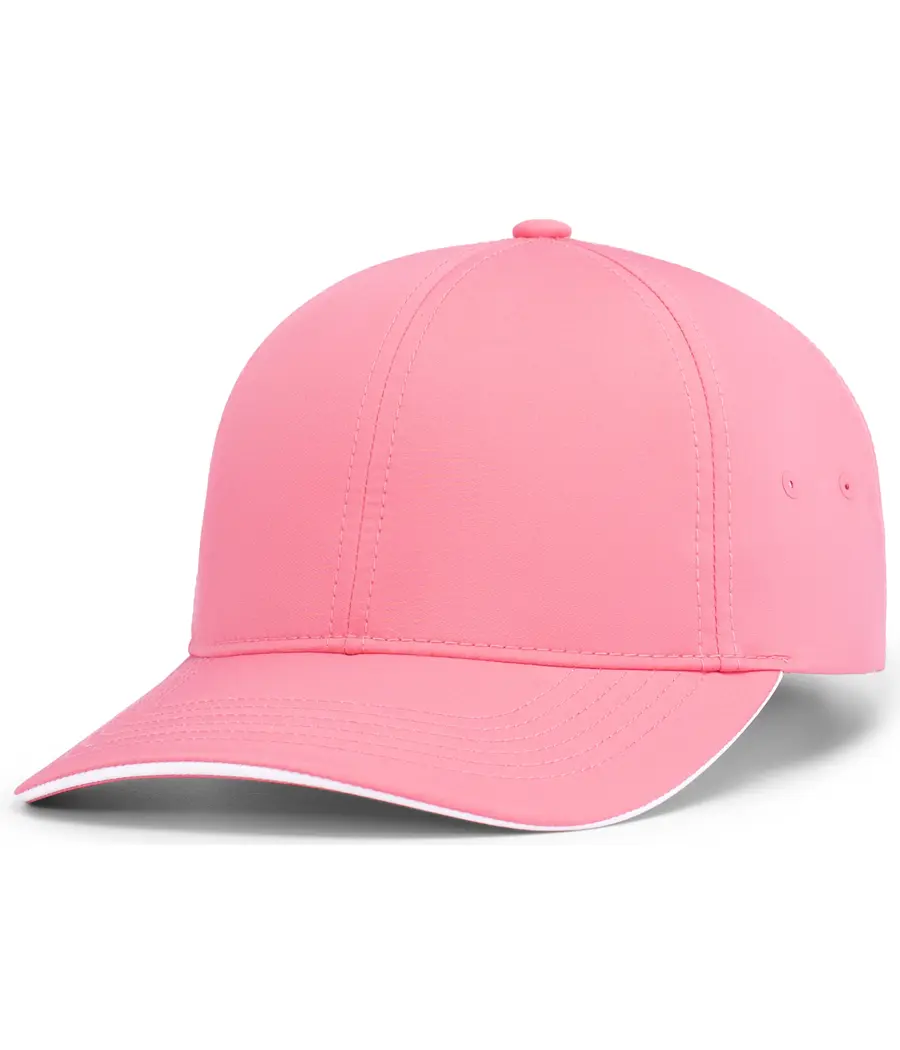 Pacific Headwear Weekender Unstructured Snapback CAP in Pink Lemonade/White