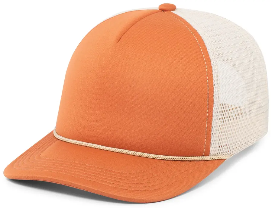 Pacific Headwear Foamie Fresh Trucker Cap in Rust/Khaki/Rust