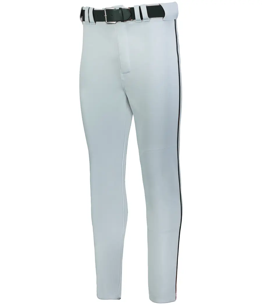Russell Youth Baseline Tapered LEG Piped Baseball Pant in Baseball Grey/Black