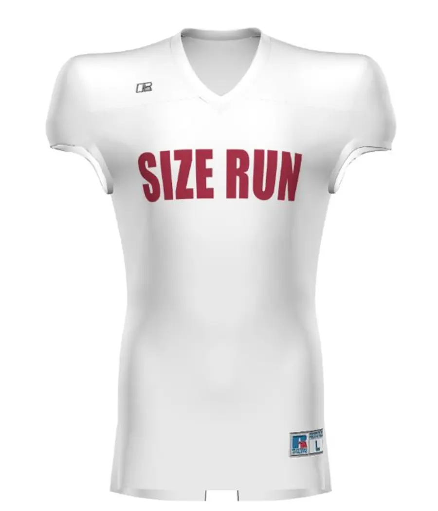 Russell Youth Freestyle Sublimated Reversible Football Jersey in White