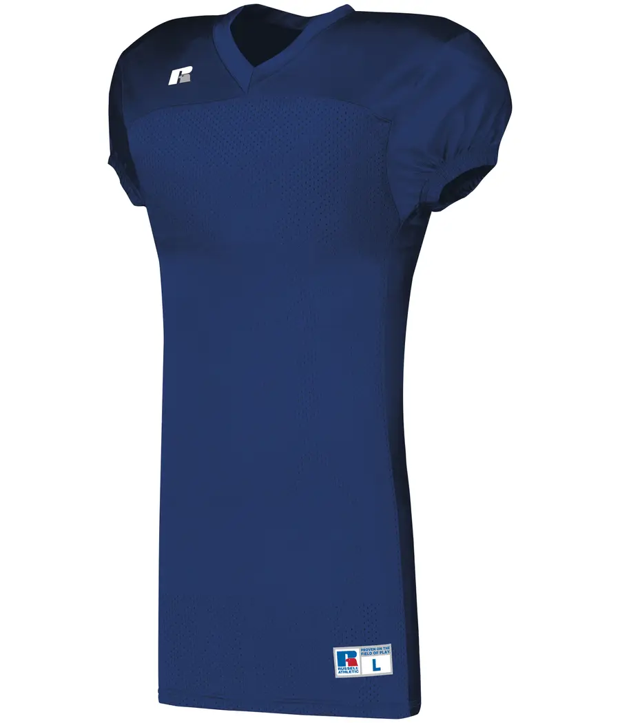 Russell Solid Jersey With Side Inserts in Navy