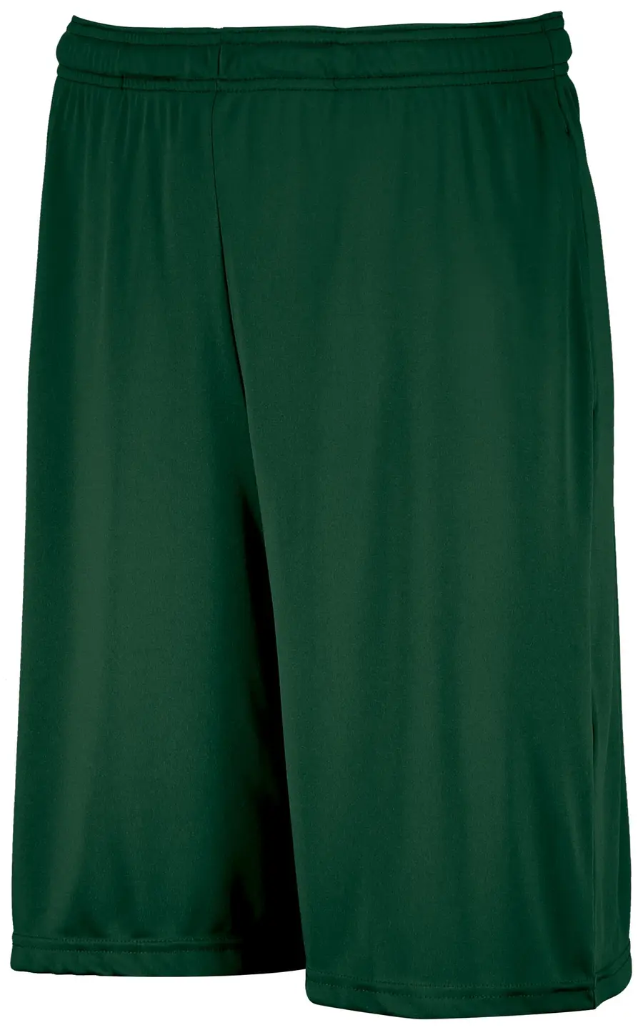 Russell Dri-Power Essential Performance Shorts With Pockets in Dark Green