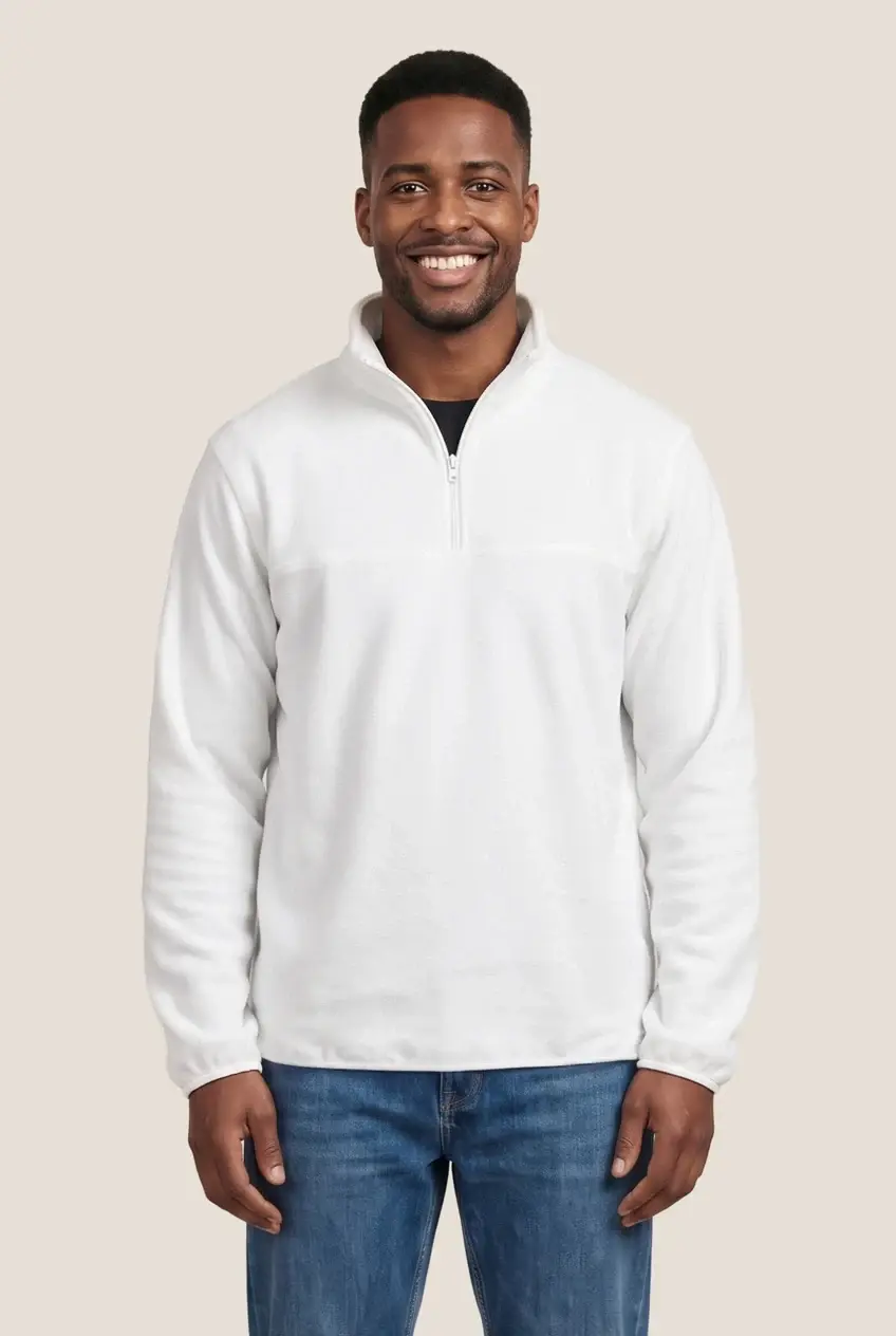 Jameo Zip Pullover in Green Emerald