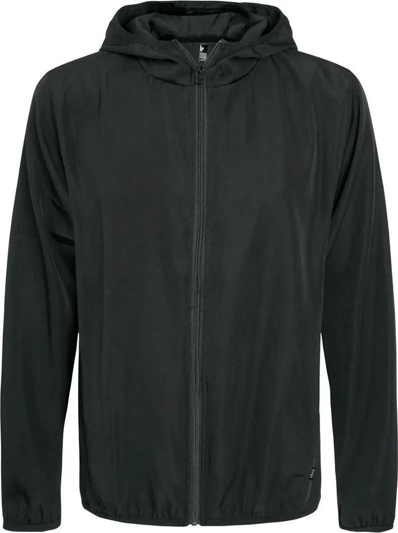 Ethica Windbreaker hooded jacket in Black