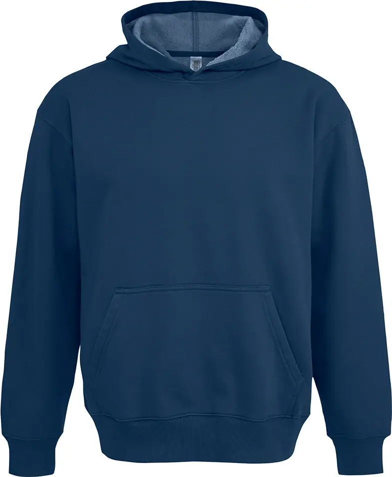 Initial Vintage Wash Hooded Sweatshirt in Midnight Blue