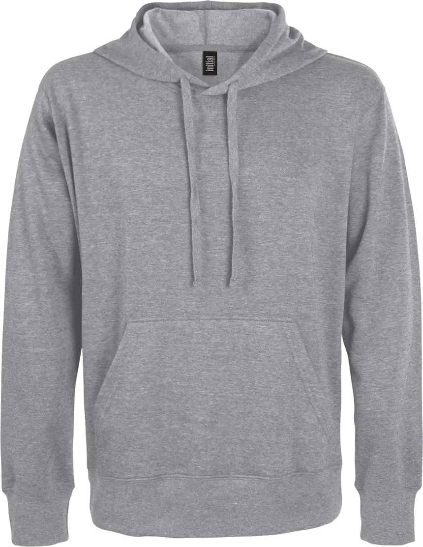 Initial Lightweight Hooded Sweatshirt in Sport Grey